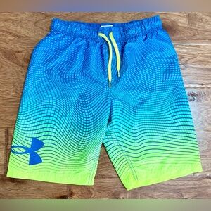 🌊 Under Armour Vibrant Blue and Lime Green Shorts